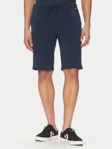 Blend Szorty materiałowe 20718156 Granatowy Regular Fit