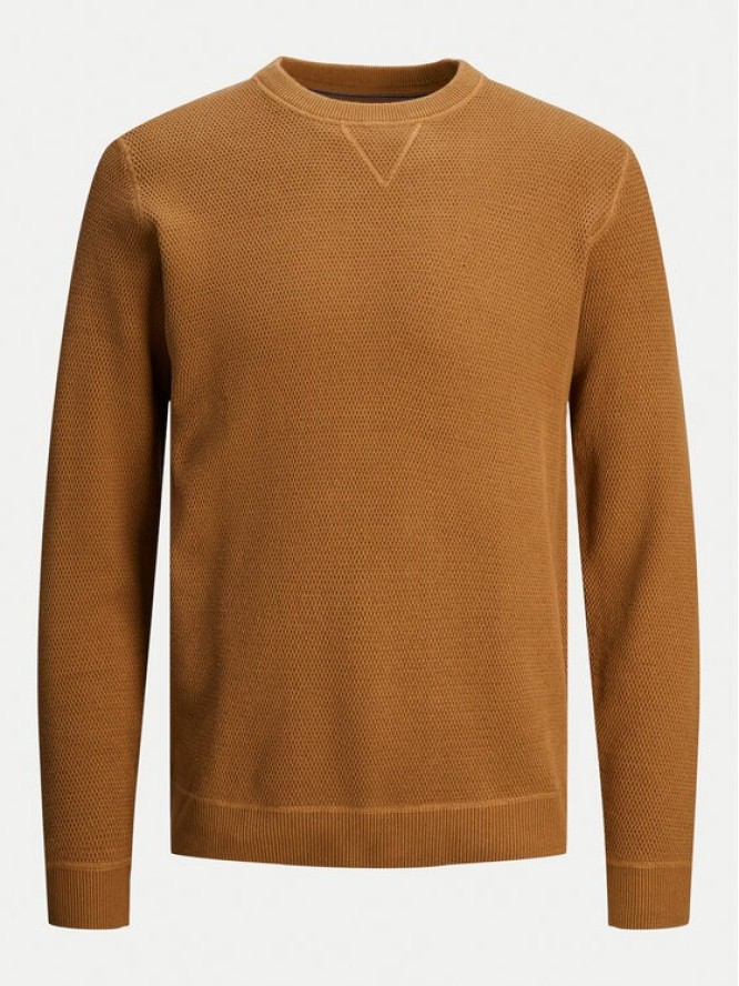 Jack&Jones Sweter 12264668 Brązowy Regular Fit