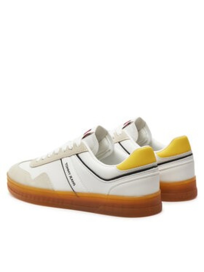 Tommy Jeans Sneakersy Tjm Leather Retro Cupsole EM0EM01414 Écru