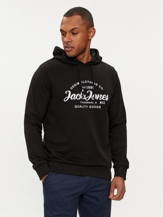 Jack&Jones Bluza Forest 12249237 Czarny Standard Fit