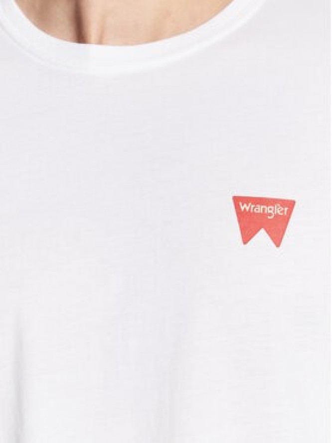 Wrangler Longsleeve Sign Off W70KD3989 112320268 Biały Regular Fit