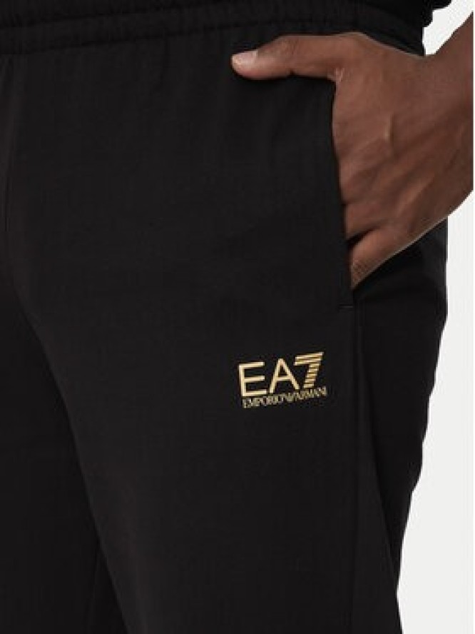 EA7 Emporio Armani Spodnie dresowe 8NPP66 PJVRZ 0208 Czarny Regular Fit