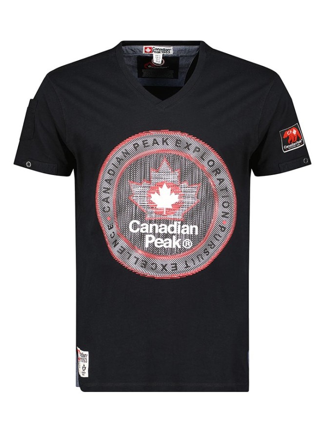 Canadian Peak Koszulka "Jimothe" w kolorze czarnym rozmiar: S