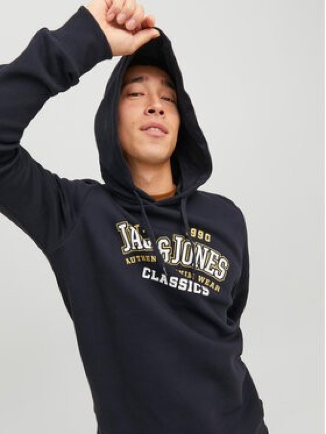 Jack&Jones Bluza Logo 12233597 Granatowy Standard Fit