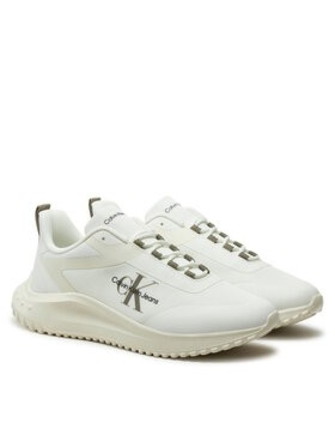 Calvin Klein Jeans Sneakersy Eva Runner Low Lace Ml YM0YM00968 Biały