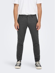 Only & Sons Chinosy 22022911 Szary Tapered Fit