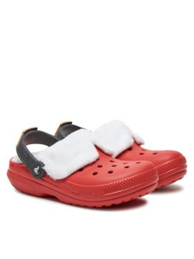 Crocs Klapki Classic Lined Santa Clog 210933 Czerwony