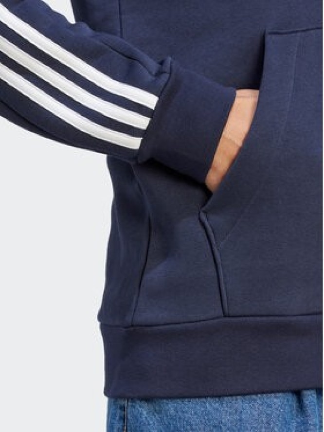 adidas Bluza Essentials Fleece 3-Stripes IJ6473 Granatowy Regular Fit