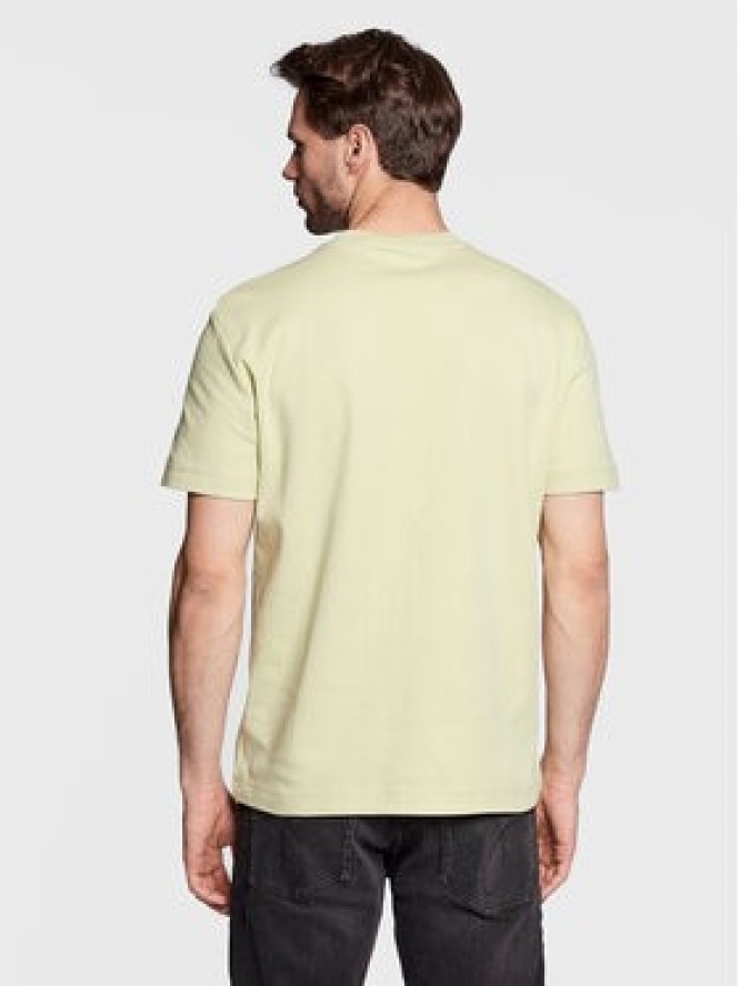 Calvin Klein T-Shirt Micro Logo Interlock K10K109894 Zielony Regular Fit