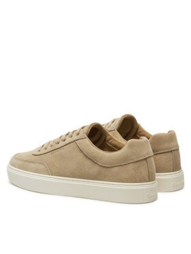 Calvin Klein Sneakersy Lace Up Suede HM0HM01792 Beżowy