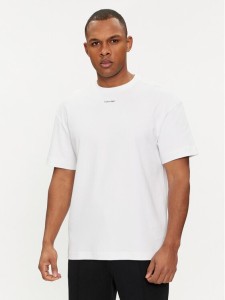 Calvin Klein T-Shirt Nano Logo K10K112487 Biały Regular Fit