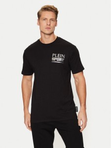 Plein Sport T-Shirt AADC MTK7913 STE003N Czarny Regular Fit