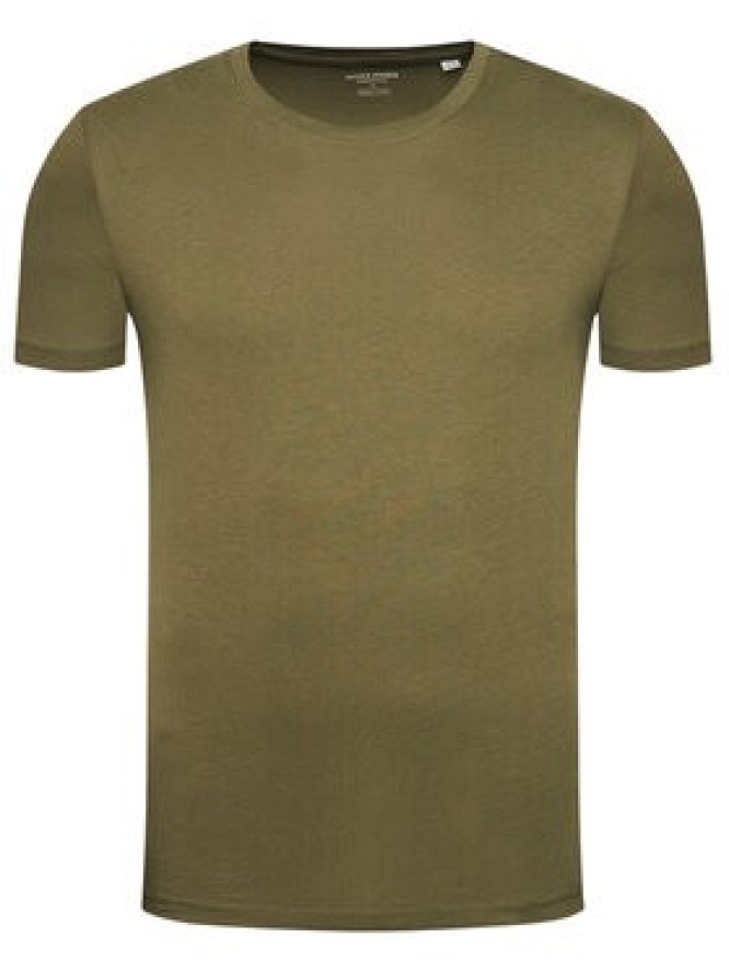 Jack&Jones T-Shirt Orrganic Basic 12156101 Zielony Slim Fit