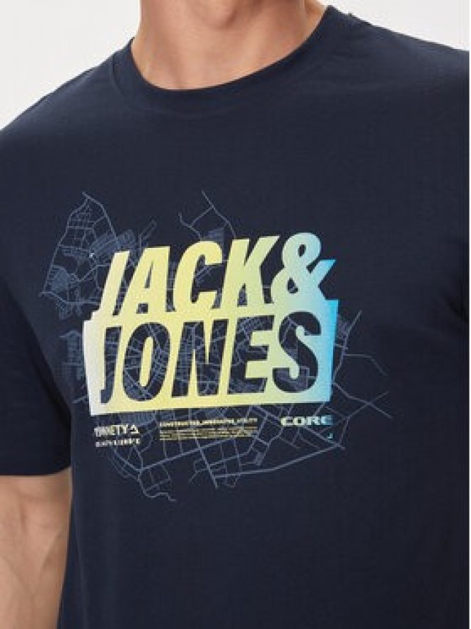 Jack&Jones T-Shirt Map 12257908 Granatowy Regular Fit