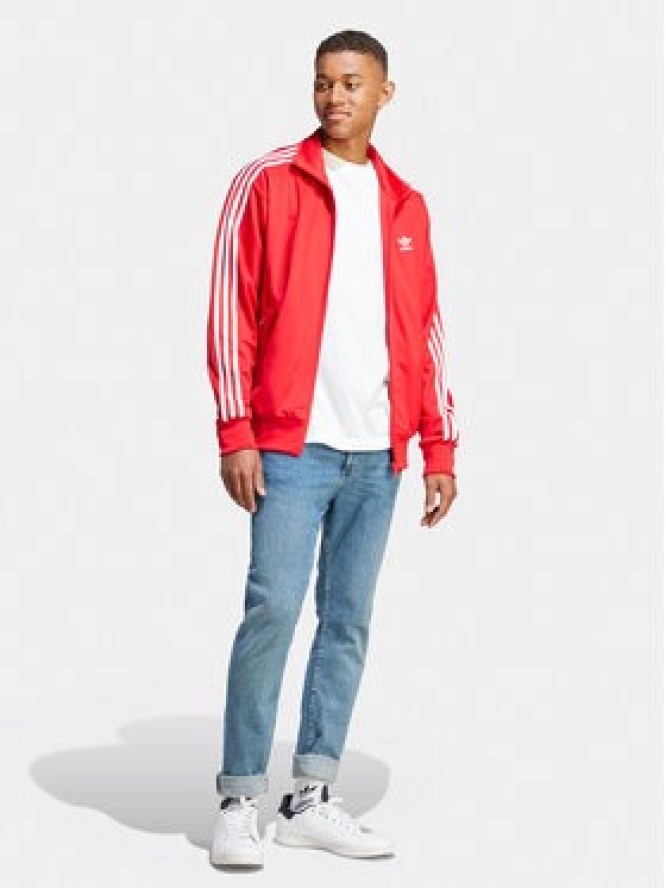 adidas Bluza adicolor Classics IJ7060 Czerwony Loose Fit