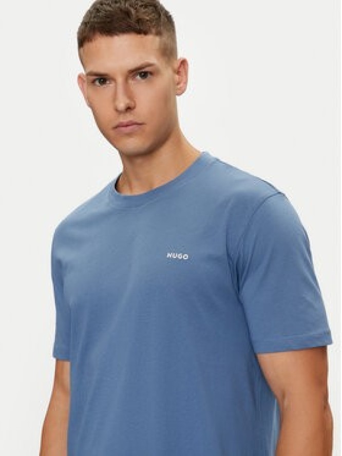 Hugo T-Shirt Dero222 50466158 Niebieski Regular Fit