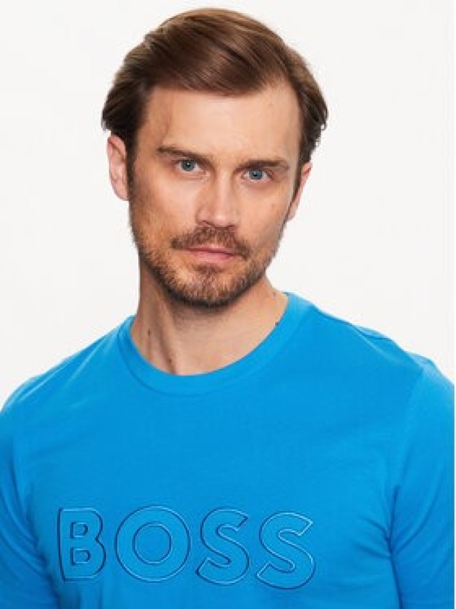 Boss T-Shirt 50486200 Niebieski Regular Fit
