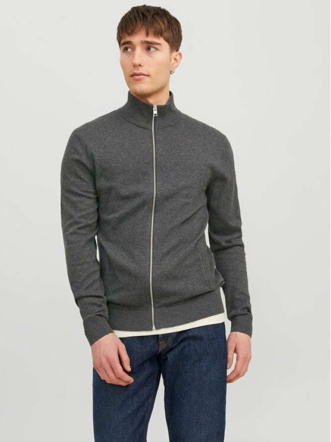 Jack&Jones Sweter 12223949 Szary Regular Fit