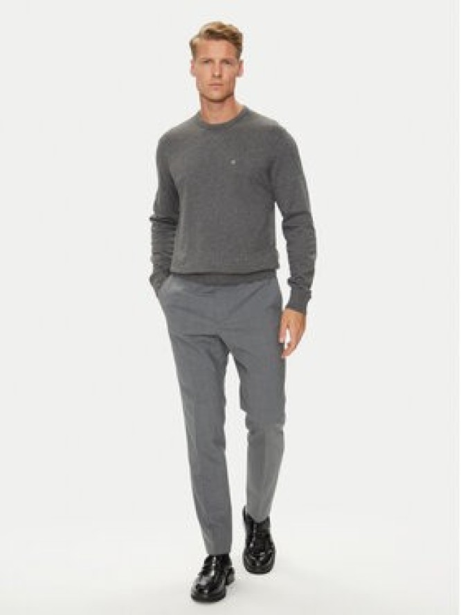 Calvin Klein Sweter K10K113549 Szary Slim Fit