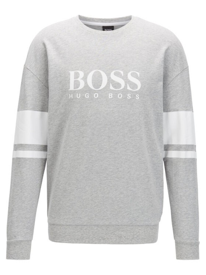 Boss Bluza Authentic 50431103 Szary Regular Fit