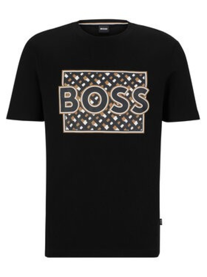 Boss T-Shirt 50489334 Czarny Regular Fit