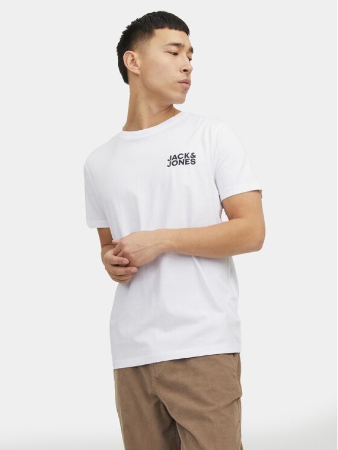 Jack&Jones T-Shirt Corp 12151955 Biały Regular Fit