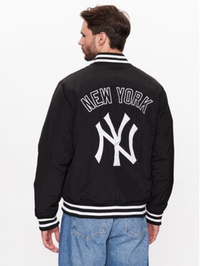 New Era Kurtka bomber New York Yankees MLB Team Logo 60332171 Czarny Regular Fit