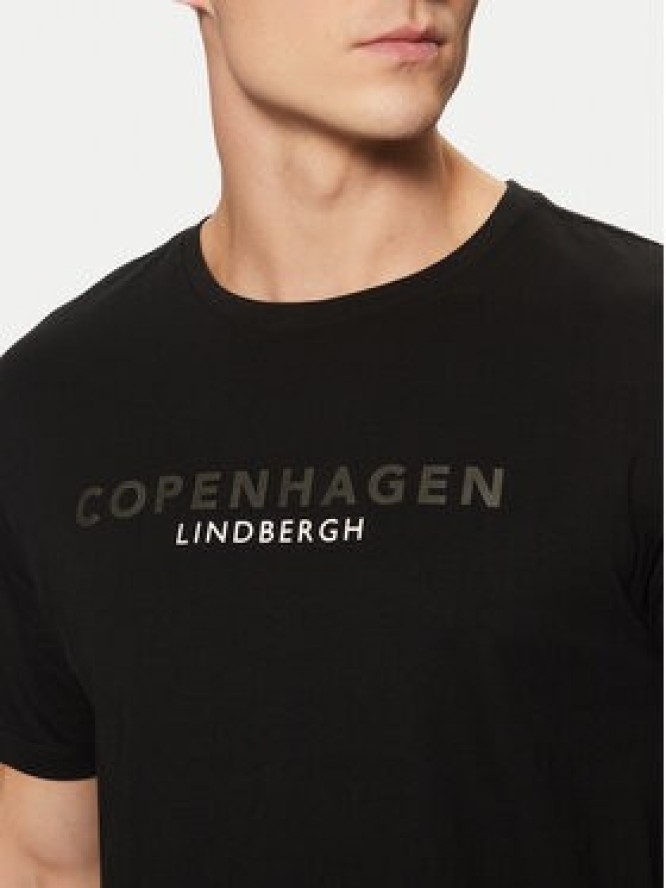 Lindbergh T-Shirt 30-400200 Czarny Relaxed Fit