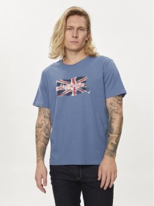 Pepe Jeans T-Shirt Clag PM509384 Niebieski Regular Fit