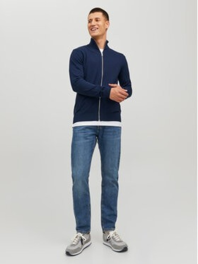 Jack&Jones Sweter 12223949 Granatowy Regular Fit