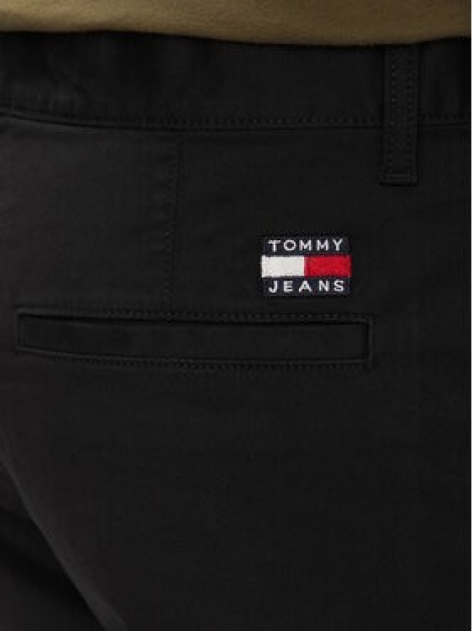 Tommy Jeans Szorty materiałowe Scanton DM0DM18812 Czarny Regular Fit