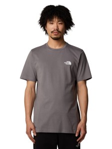 The North Face T-Shirt Simple Dome NF0A87NG Szary Regular Fit