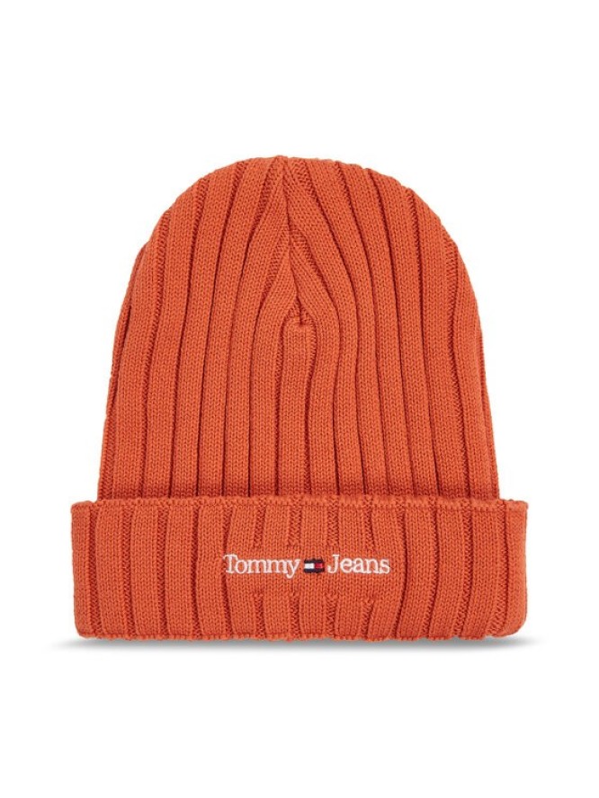 Tommy Jeans Czapka Tjm Sport Elevated Long Beanie AM0AM11678 Pomarańczowy