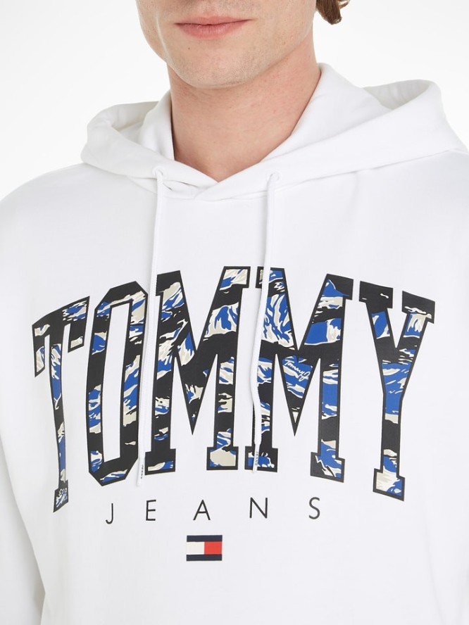 TOMMY JEANS Bluza w kolorze białym rozmiar: S