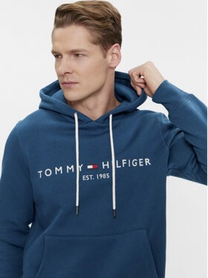 Tommy Hilfiger Bluza Logo MW0MW11599 Niebieski Regular Fit