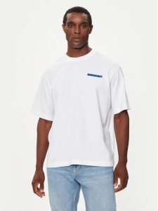 Lacoste T-Shirt TH4148 Biały Loose Fit