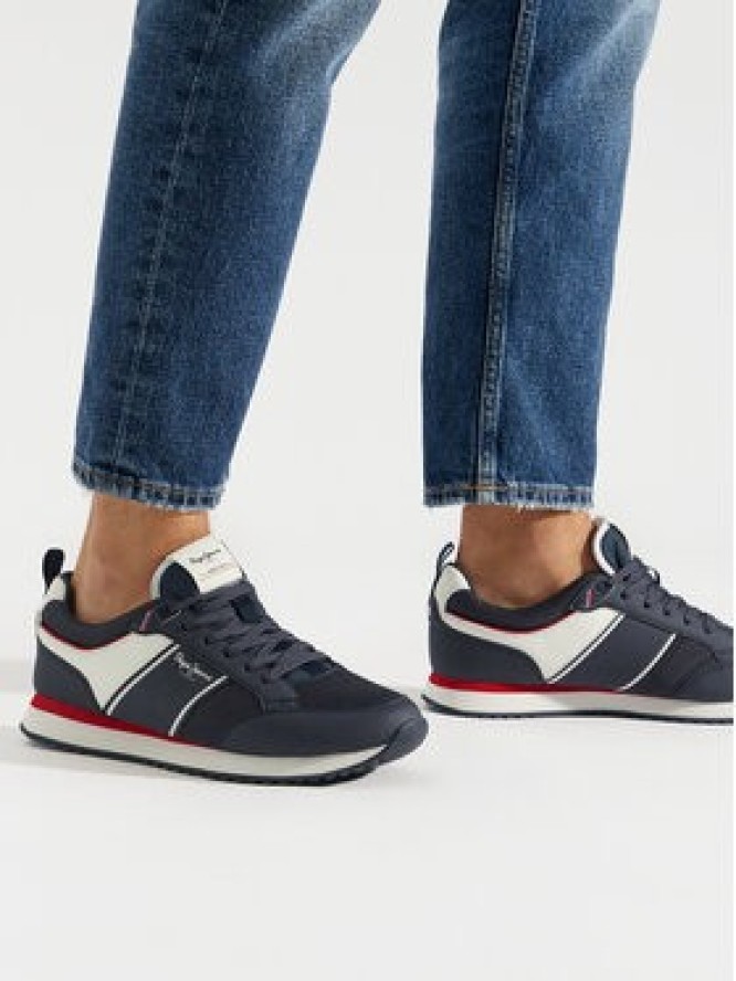 Pepe Jeans Sneakersy Dublin Brand PMS40009 Granatowy