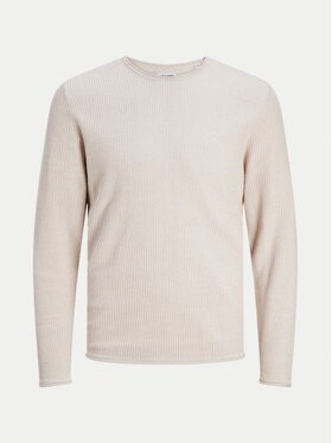 Jack&Jones Sweter Cooper 12258407 Beżowy Regular Fit