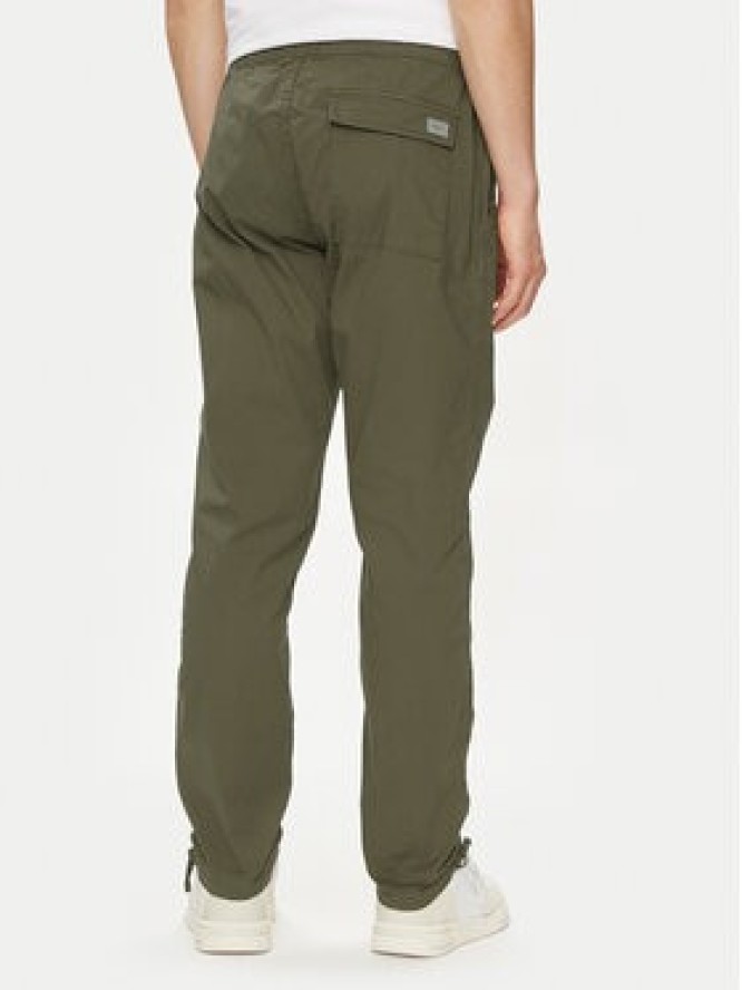 Pepe Jeans Spodnie materiałowe Parachute Pant PM211685 Khaki Regular Fit