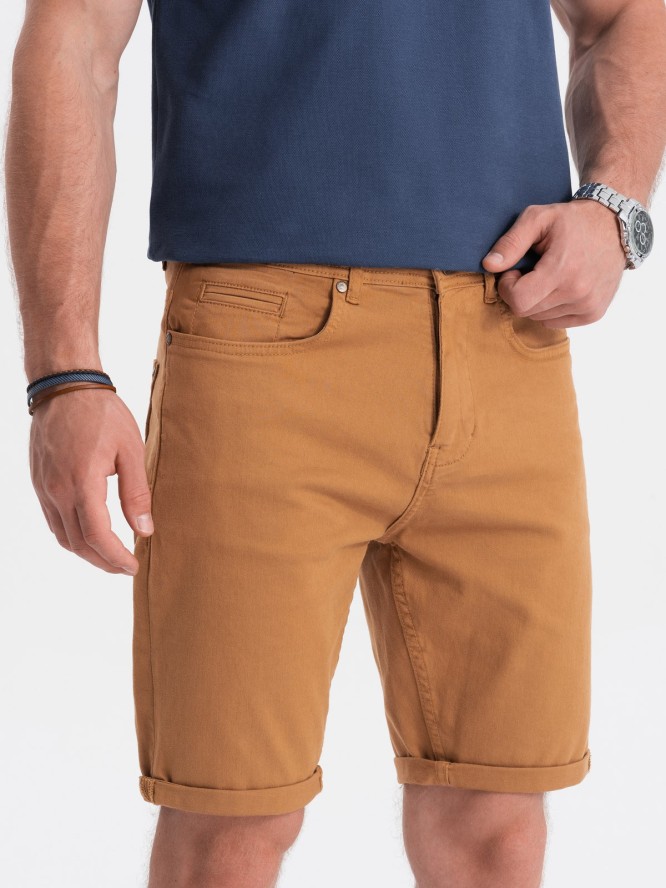 Szorty męskie CHINO - camel V17 OM-SRDS-0103 - XL