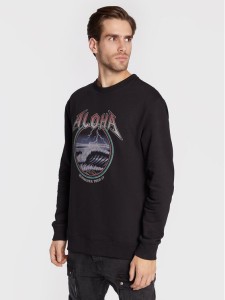 Quiksilver Bluza Rock Waves EQYFT04688 Czarny Regular Fit