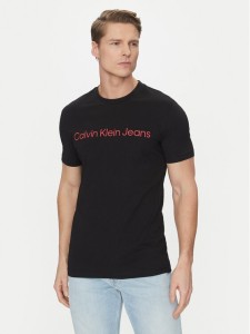 Calvin Klein Jeans T-Shirt J30J322552 Czarny Slim Fit