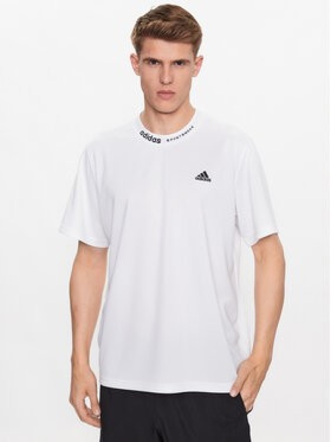 adidas T-Shirt HY1285 Biały Loose Fit