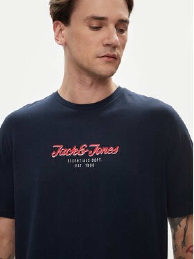 Jack&Jones T-Shirt Henry 12248600 Granatowy Standard Fit