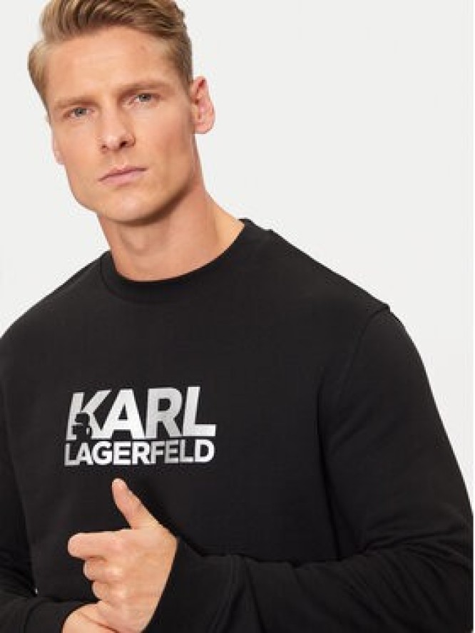 KARL LAGERFELD Bluza 705091 544917 Szary Regular Fit