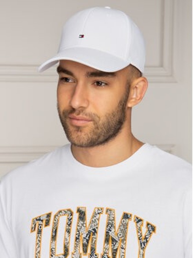 Tommy Hilfiger Czapka z daszkiem Classic Bb Cap E367895041 Biały