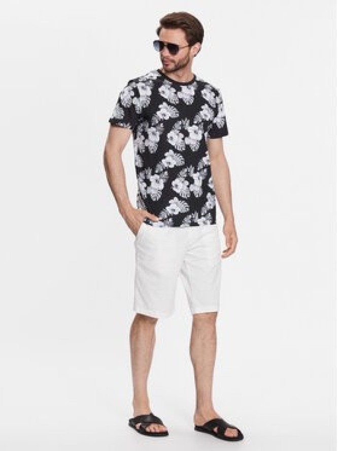 Jack&Jones T-Shirt Tropicana 12223932 Czarny Regular Fit