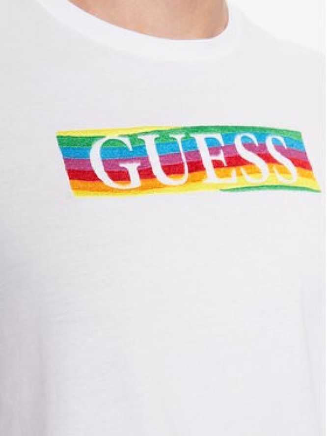 Guess T-Shirt M3YI60 K9RM1 Biały Slim Fit