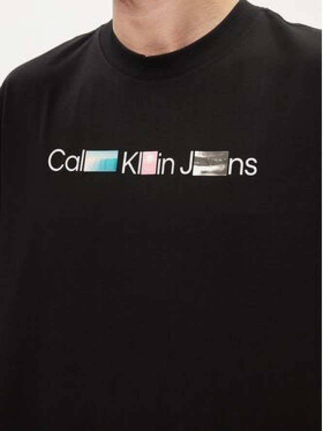 Calvin Klein Jeans T-Shirt Photoprint J30J325195 Czarny Regular Fit