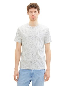 Tom Tailor Koszulka w kolorze biało-szarym rozmiar: L